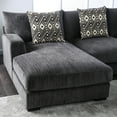 thumbnail image 5 of Furniture of America Contemporary Fabric Kayla Sectional, Gray, 5 of 8
