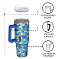 thumbnail image 6 of Camouflage 40oz Tumbler– Stainless Steel Insulated Tumbler with Handle and Straw, Large Capacity Travel Cup for Hot & Cold Drinks, 6 of 6