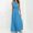 Sky Blue, variant on Backless Bandage Dress, Multi-Way Strap Long Dress, Women's One Shoulder Evening Gown for Party