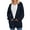 Navy Blue, variant on UVN Sweaters for Women Fall Winter Open Front Cardigans Long Sleeve Oversized Casual Soft Knit Outerwear Coats with Pockets