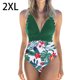 thumbnail image 5 of Toystoory Traje de baño de mujer Traje de baño de moda Traje de baño de moda Verde + Flor blanca S Deportes acuáticos Flor verde + blanca 2XL Toystoory OD021064-05, 5 of 6
