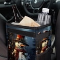 thumbnail image 6 of Snowman Foldable Car Trash Bin with Lid, Leak-Proof Mini Trash Can for Car with Hanging Storage Bag, 6 of 6