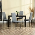 thumbnail image 2 of Juego de 4 Sillas de Comedor HOMEMAKE FURNITURE Minimalista Moderno Gris, 2 of 6
