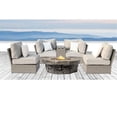 thumbnail image 2 of Living Source International Modern 6-Piece Rattan Sofa Set with Cushions in Gray, 2 of 3