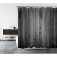 thumbnail image 2 of HVEST Farmhouse Grey Wood Shower Curtain Decor,Vintage Western Country Rustic Wood Board Shower Curtains for Bathroom 69X70 inch Polyester Fabric Bathroom Decoration Bath Curtains Hooks Included, 2 of 8