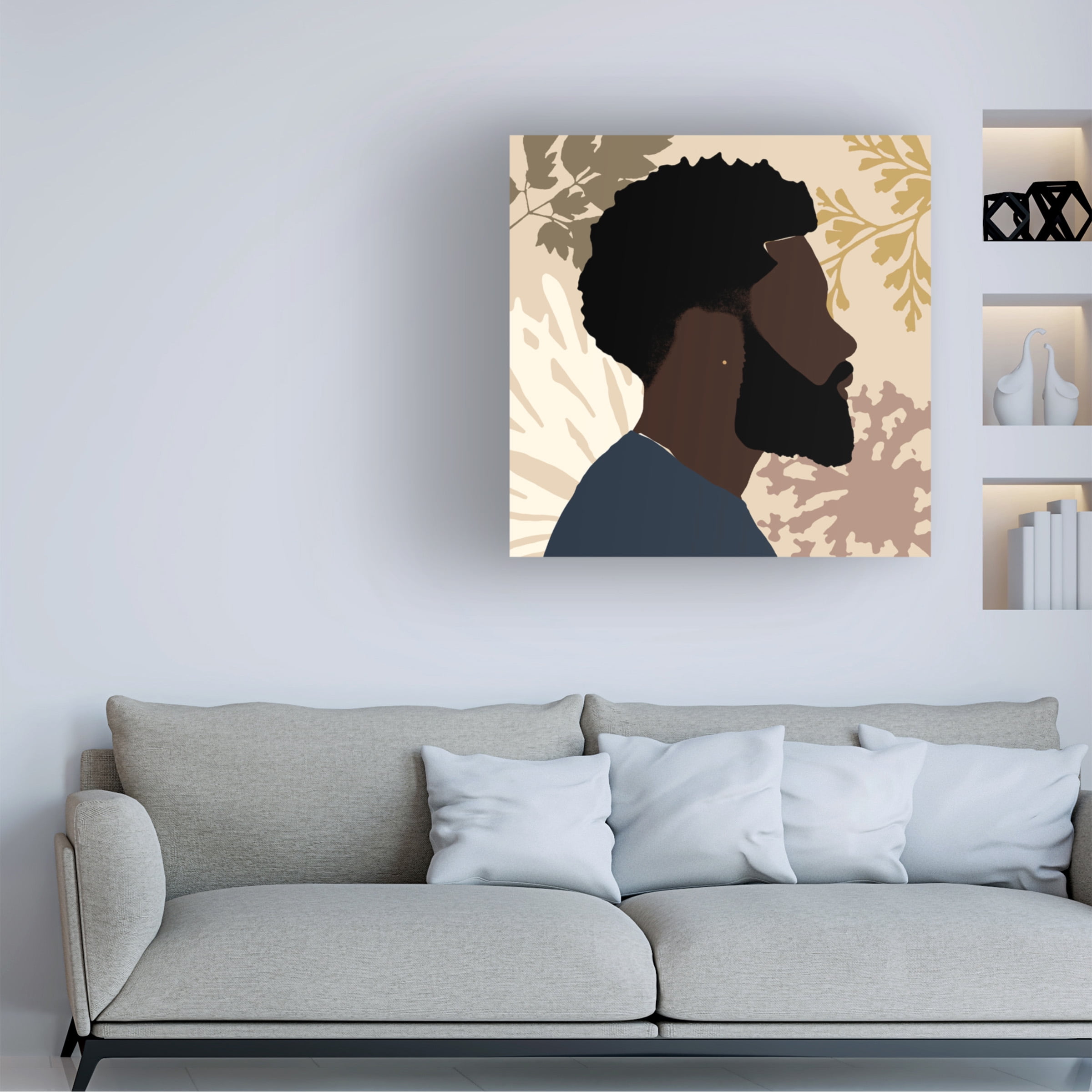 Alonzo Saunders 'Strength and Confidence I' Canvas Art