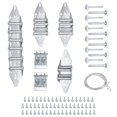 thumbnail image 1 of Charnière de Porte de Garage & Kit de Réglage à Rouleau, Ensemble de Porte de Garage 6200ZZ Rouleau Blanc Sans Couverture pour Porte de 8 x 8 Pieds, 1 of 6