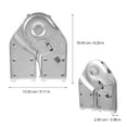 thumbnail image 2 of unbranded 2Ud Bisagra Plegable De Plata Para Escaleras De Uso Doméstico Y Fotografía, 2 of 8