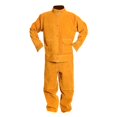 thumbnail image 2 of Ropa de protección Pantalones de chaqueta, Ropa de trabajo para soldadura por Ropa de protección, 9 tipos, L a XXXL, 3 colores Amarillo-XXL Sunnimix Traje de Soldadura con Aislamiento Térmico, 2 of 8