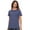 Crystal Blue, variant on | Slub Jersey Crew Neck T-Shirt (Black, Medium)