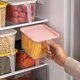 thumbnail image 2 of Caja de almacenamiento para refrigerador MACHAO Caja sellada para conservación de alimentos frescos con asa almacenamiento de cocina color rosa, 2 of 5