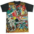 thumbnail image 1 of JLA Classic Collage Unisex Adult Halloween Costume Sublimated T Shirt, 1 of 4