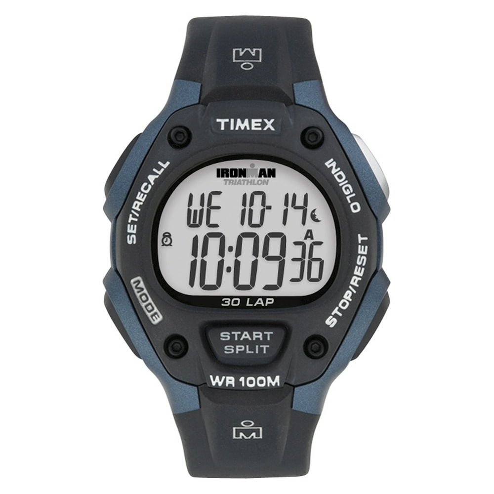 timex men's t5e901 ironman classic 30 resin strap watch