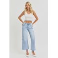 thumbnail image 6 of RISEN Full Size High Rise Seamed Detail Wide Leg Crop Jeans, 6 of 6