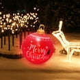 thumbnail image 4 of PEIBang 24 Inch Christmas Inflatable Ball Outdoor Christmas Decorations,Giant PVC Christmas Decorated Ball Ornaments,Large Xmas Blow Ball Decorations for Yard Porch Garden, 4 of 6