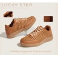thumbnail image 6 of LUCKY STEP Fashion Retro Braided Raffia Style Sneakers Breathable Casual Shoes,Brown,Womens, 6 of 11