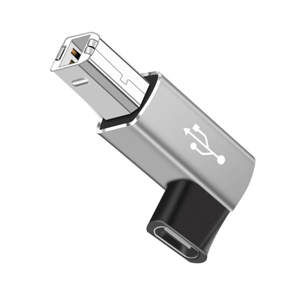 Greeniant Cables adaptadores USB tipo c, herramientas de conector a macho, conexión estable para ordenador portátil, convertidor de Accesorios para instrumentos musicales Cabeza en codo/Gris