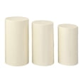 thumbnail image 1 of 3 cubiertas de pedestal cilíndrico, cubiertas de pilares de exhibición de mesa de postres, cubiertas de soporte de caja de exhibición de pedestal Beige, 1 of 8