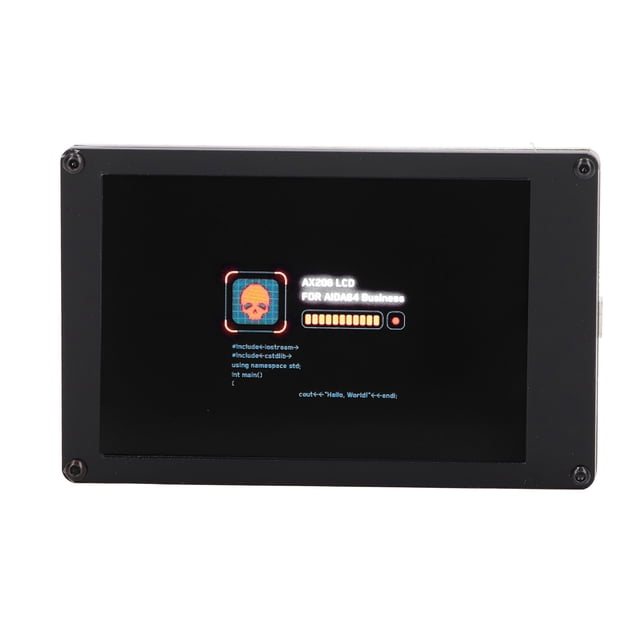 3.5in IPS Monitor Screen, LCD Display Screen High Resolution USB Connection Clear Image With Bracket For DIY Electronic Products