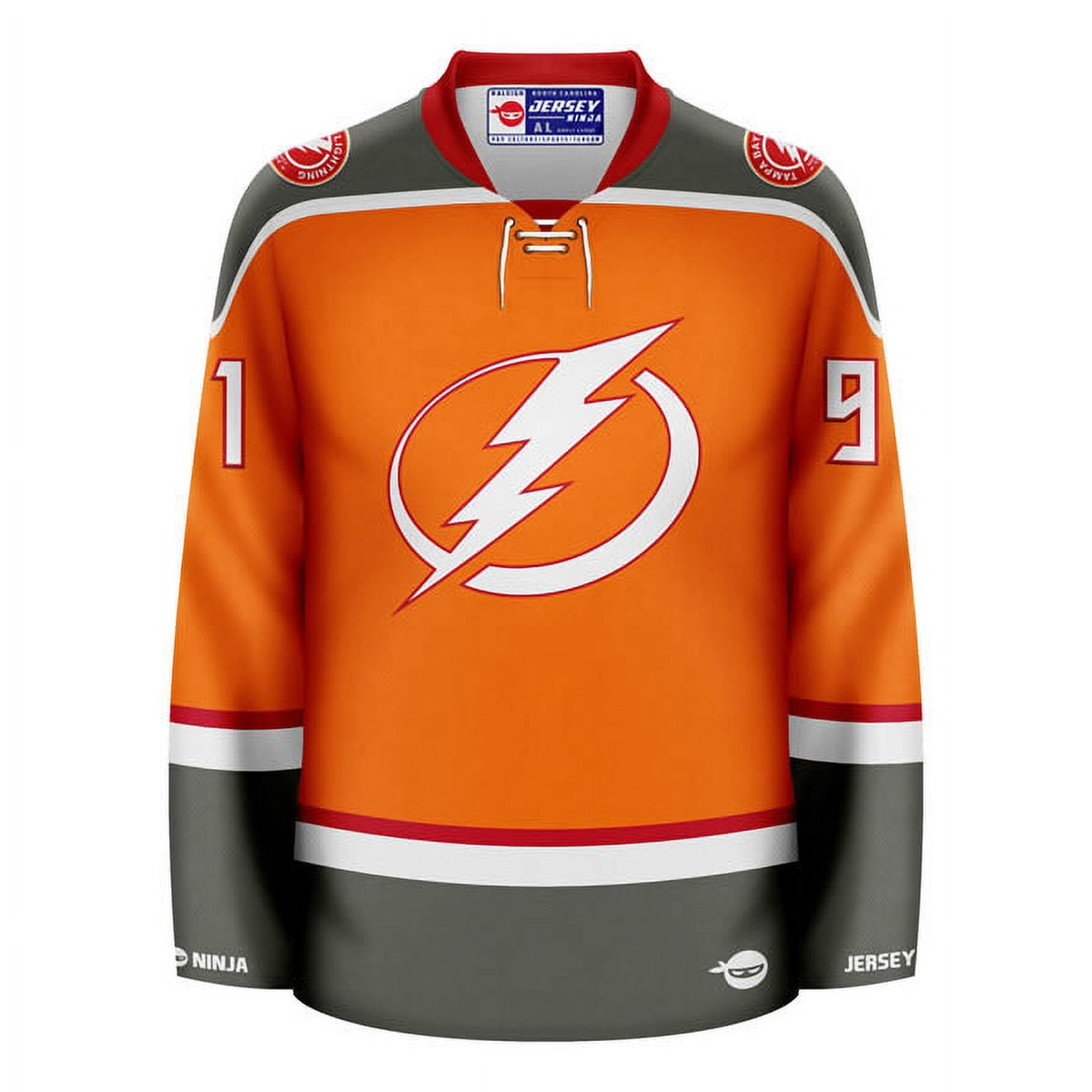 Lightning x Buccaneers Orange Mashup Hockey Jersey - Walmart.com