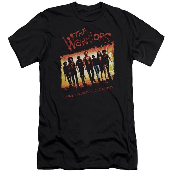 Warriors One Gang Premium Adult Slim Fit 30/1 T-Shirt Black