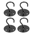 thumbnail image 6 of 4 Set Wrought Iron Wall Mounted Hooks Plant Bracket Hangers for Hanging Bird Feeders Lanterns, 6 of 8