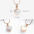 thumbnail image 4 of Small Heart Urn Necklace for Ashes for Women Stainless Steel Cremation Jewelry Memorial Ash Pendant Keepsake Jewelry, 4 of 6