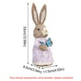 thumbnail image 3 of EIMELI Easter Simulation Bunny Home Garden Bunny Decoration Creative Straw Bunny NOTE Butterfly Color Random, 3 of 6