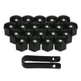 thumbnail image 2 of 20pcs Universelle 17mm Roue Écrou Couvre Placage Écrou Bouchons Vis Protecteur Noir, 2 of 5