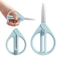 thumbnail image 2 of Solivara Retractable Pocket Sized Folding Craft Scissors Cute Water Drop Design For Art DIY Travel Sewing(Blue,5.51*3.54in), 2 of 9