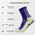 thumbnail image 2 of 4 Pairs Mens Grip Soccer Socks Non Slip Grippy Women Socks for Football Basketball Sports, 2 of 5