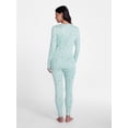 thumbnail image 2 of ClimateRight by Cuddl Duds Women's Pointelle Knit 2PC Top and Legging Thermal Base Layer Set, Sizes XS to 4X, 2 of 4