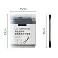 thumbnail image 6 of 1 Box Cotton Swab Dual Head User-friendly Plastic Ear Cleaner Swab Eyelash Cotton Bud Makeup Tools Home Supplies,Black, 6 of 8