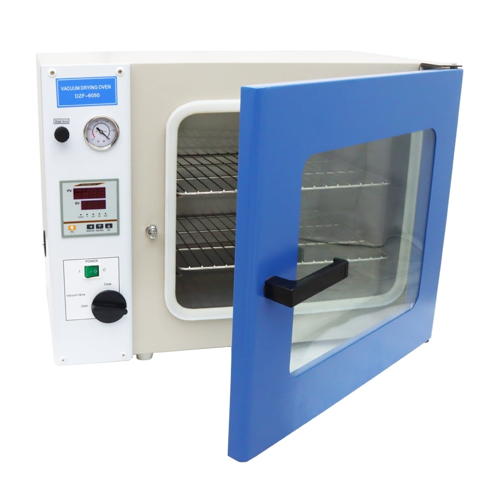 Vacuum Heating Drying Oven Digital Stainless Steel Chamber 2 Shelves Temperature Control Lab 110V 1.9Cu ft