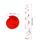 thumbnail image 2 of 30uds Rojo Fiesta Colgante Doble Tira Colgante Decoraciones Plástico Techo Serpentinas Fiesta Decoraciones para Cumpleaños Fiesta con Colgar Etiqueta Gancho, 2 of 7