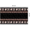 thumbnail image 7 of Sweet 16 Birthday Tablecloth Decorations for Girls, 3pcs Disposable Black and Rose Gold Happy 16th Birthday Party Supplies Table Cover, 86in x 55in$$Electronics Accessories, 7 of 7