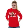 thumbnail image 3 of Bet Giraffe I Love You Funny Women's Long Sleeve T Shirt Brisco Brands M, 3 of 6