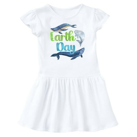 

Inktastic Earth Day with Cute Blue Whales Gift Baby Girl Dress