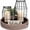 Brown, variant on Rustic Farmhouse Lantern Decor - Stylish Decorative Lanterns for Your Living Room, Fireplace Mantle or Kitchen Dining Table - Modern Upscale Beauty for Your Entire Home