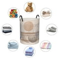thumbnail image 6 of LNWH Laundry Basket, Boho Planet Circle Art Pattern Foldable Laundry Hamper With Handles Waterproof, Medium Size, 6 of 8