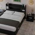 thumbnail image 4 of Nexera Hunter Platform Bed With Headboard And 2 Nightstands, 4 of 9