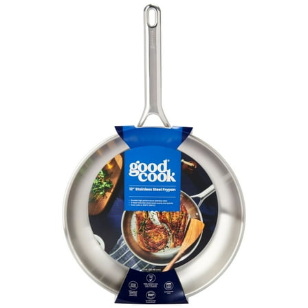 GoodCook Stainless Steel 12 in Frypan