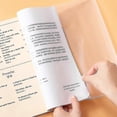 thumbnail image 4 of 10pcs A4 Clear Exercise Book Covers, Transparent Book Cover, Thicken Plastic Reusable And Adjustable Clear Book Covers, 4 of 4