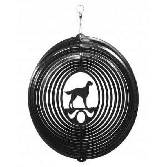 Gordon / English Setter Circle Black Wind Spinner