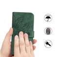 thumbnail image 3 of Case for Motorola MOTO G 5G 2024 Short Strap With Card Slots Holder Embossed Sunflower Flip Wallet Phone Case Luxury PU Leather, 3 of 5