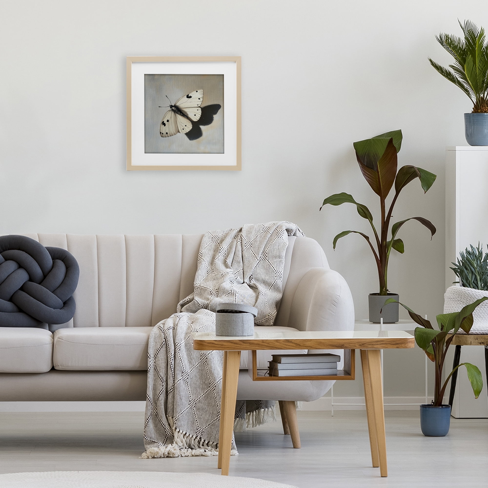 Stupell Industries Velvet's Butterfly Wings Birch Framed Print Under Glass, design by Svetlana Aleynikova