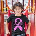 thumbnail image 3 of Tee Hunt Real Men Wear Pink Youth T-Shirt Breast Cancer Awareness Tee, Black, Medium, 3 of 5