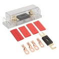 thumbnail image 3 of ANL Fuse Holder, 100/300A ANL Fuse Holder Set With Copper Terminal Lugs Insulators 0/4/8 Gauge  PC Plastic + Copper Fuse Block  For Car Player, 3 of 8