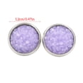 thumbnail image 4 of Minnieouse Pendientes Gotas para los oídos de acero inoxidable Galvanoplastia fina Superficie lisa Ligero Pendientes Magnífico regalo para boda Ropa, zapatos y accesorios Miscelánea Lavanda Minnieouse AP009493-11B, 4 of 6