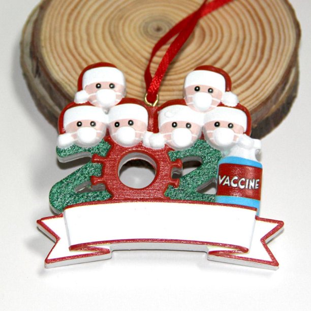 Resina De Navidad Navidad Familia Diy Bendiciones Escritas A Mano Colgantes De Muñeco De Nieve Regalo Para Amigo O Familia Speravity HA040823-57